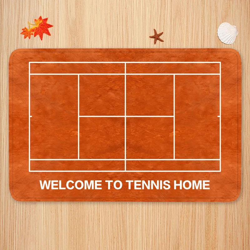 Badminton Open - Sports Theme Carpet Mat Tennis Badminton