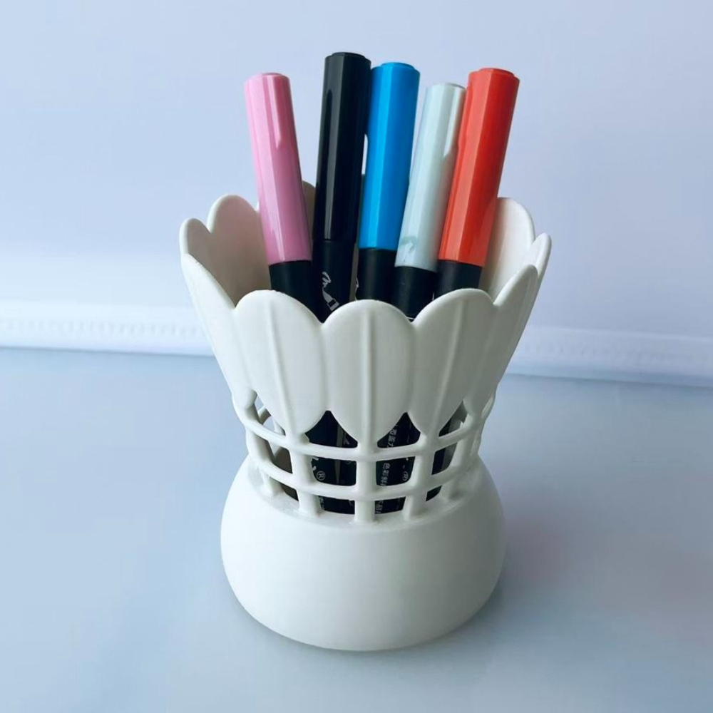 Badminton Shuttlecock - Minimalist Badminton Shuttlecock Shaped Pen Holder