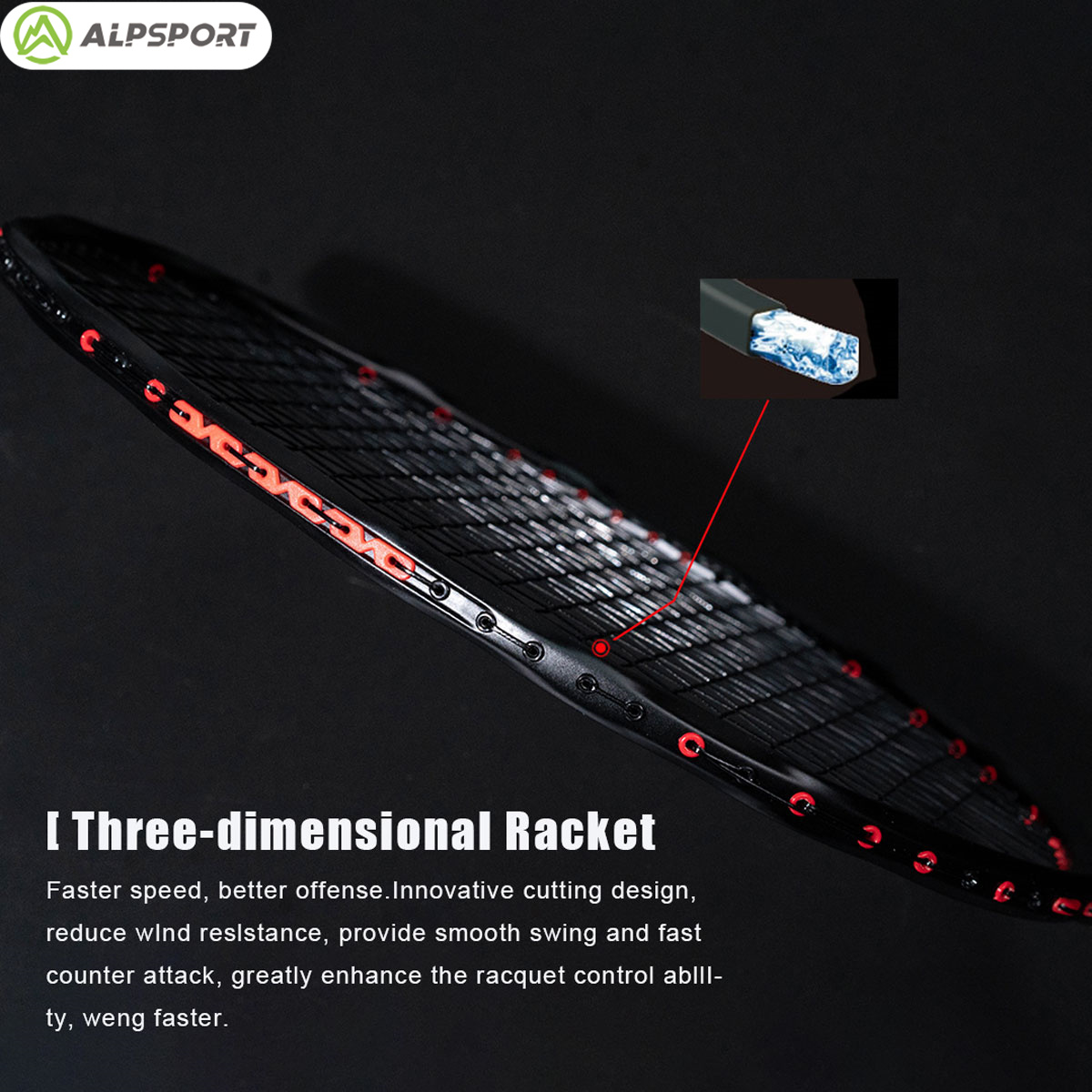 Alpsport MH-V5 5U 75g Wave Leg - đánh giá và giá Badminton Background